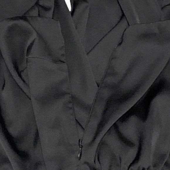 One Shoulder Dressy Black Stretch Jumpsuit Women’s Medium - Picture 8 of 12